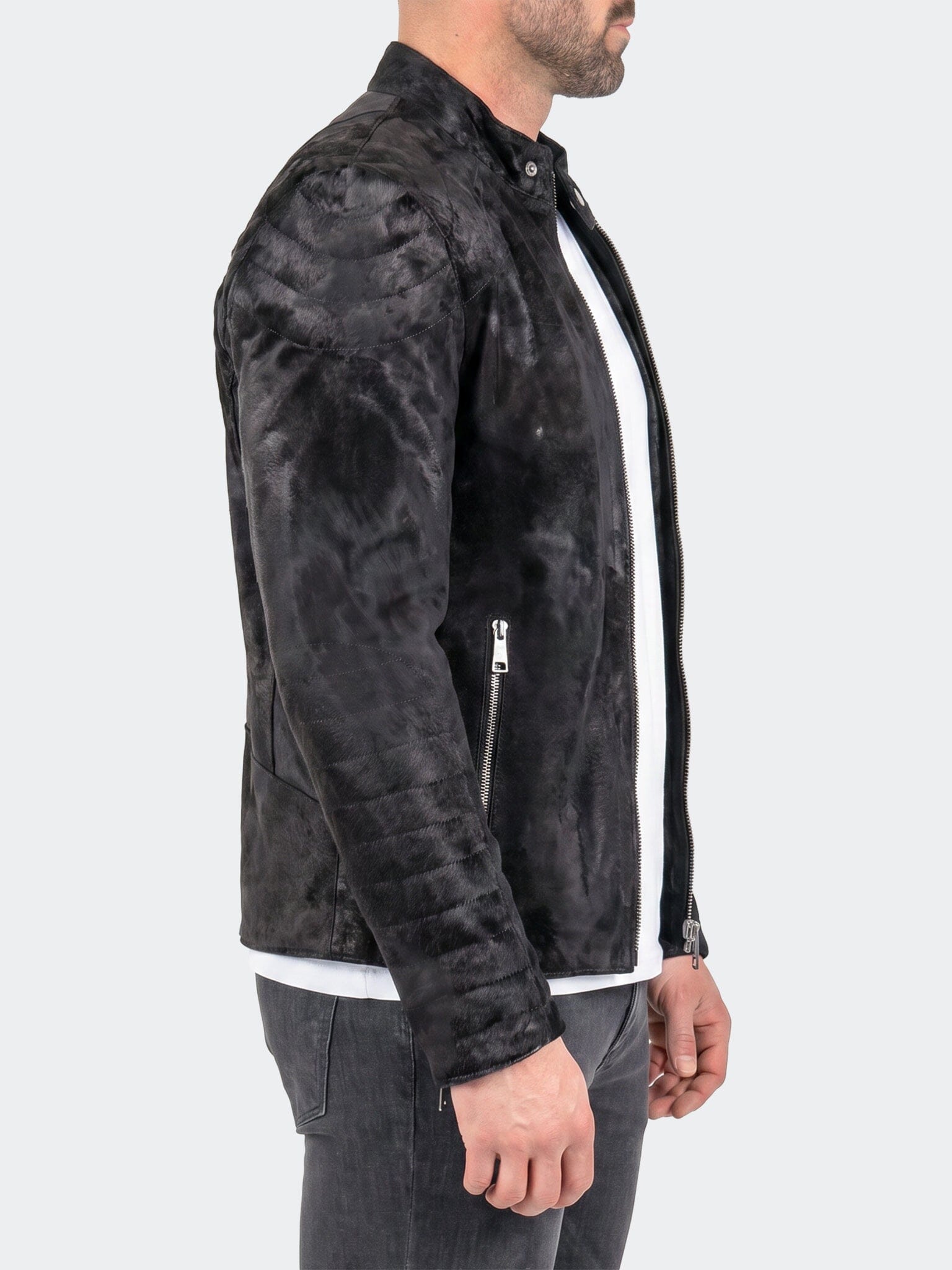 Captain Jacket Leather Unknown 0057 Black