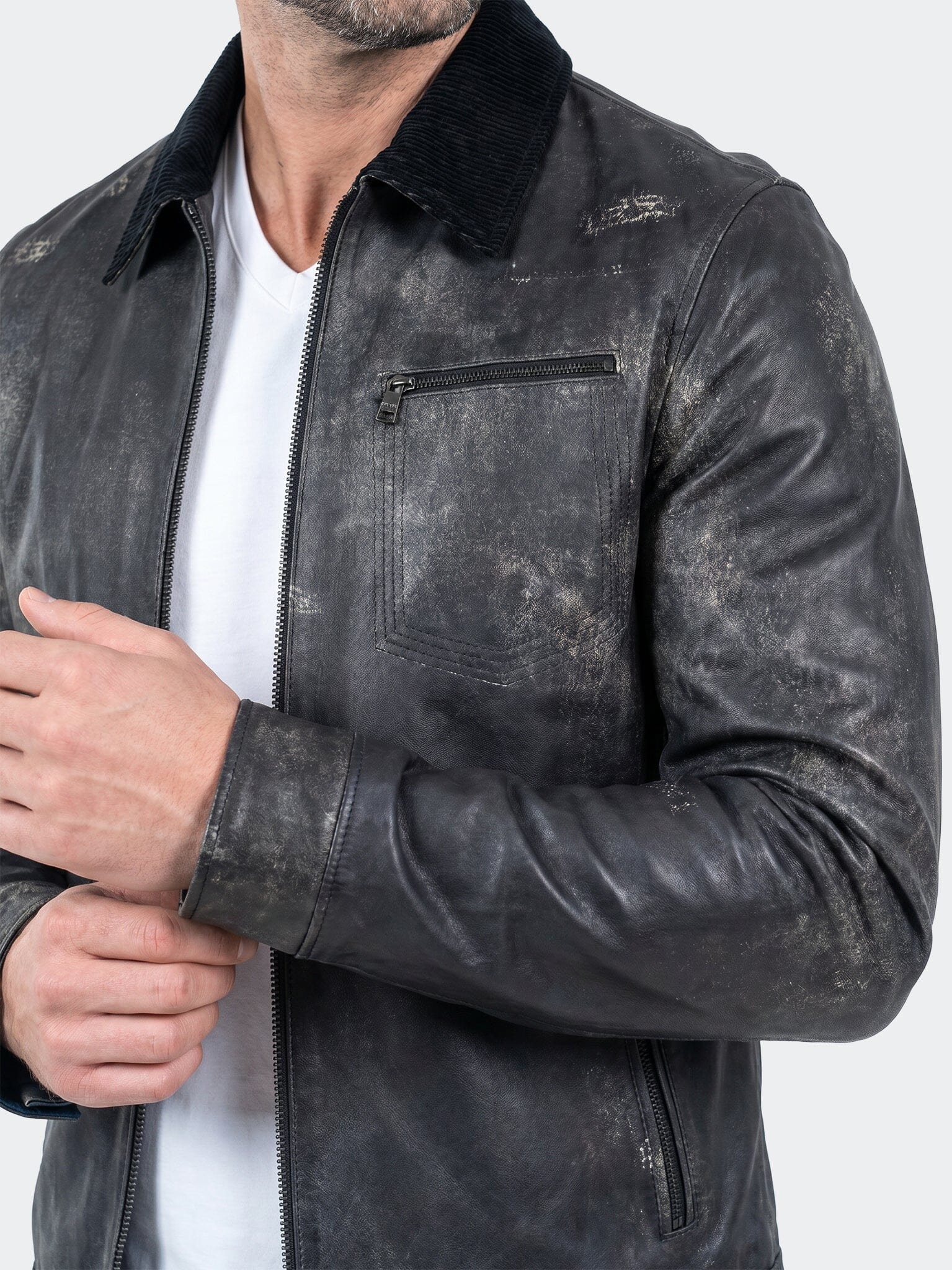 Captain Jacket Leather Unknown 0058 Blue