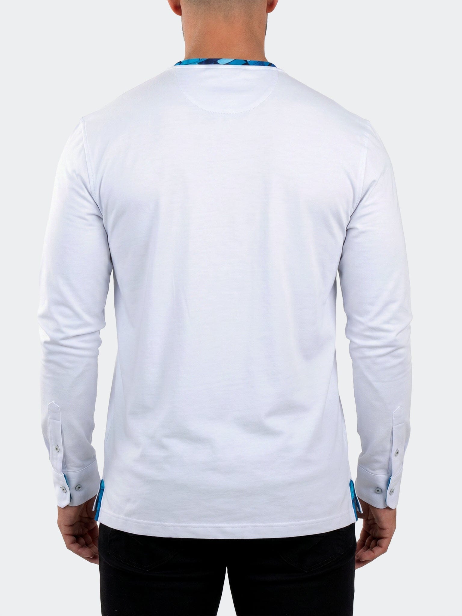Edison V-Neck LS Long Sleeve Unknown001 White