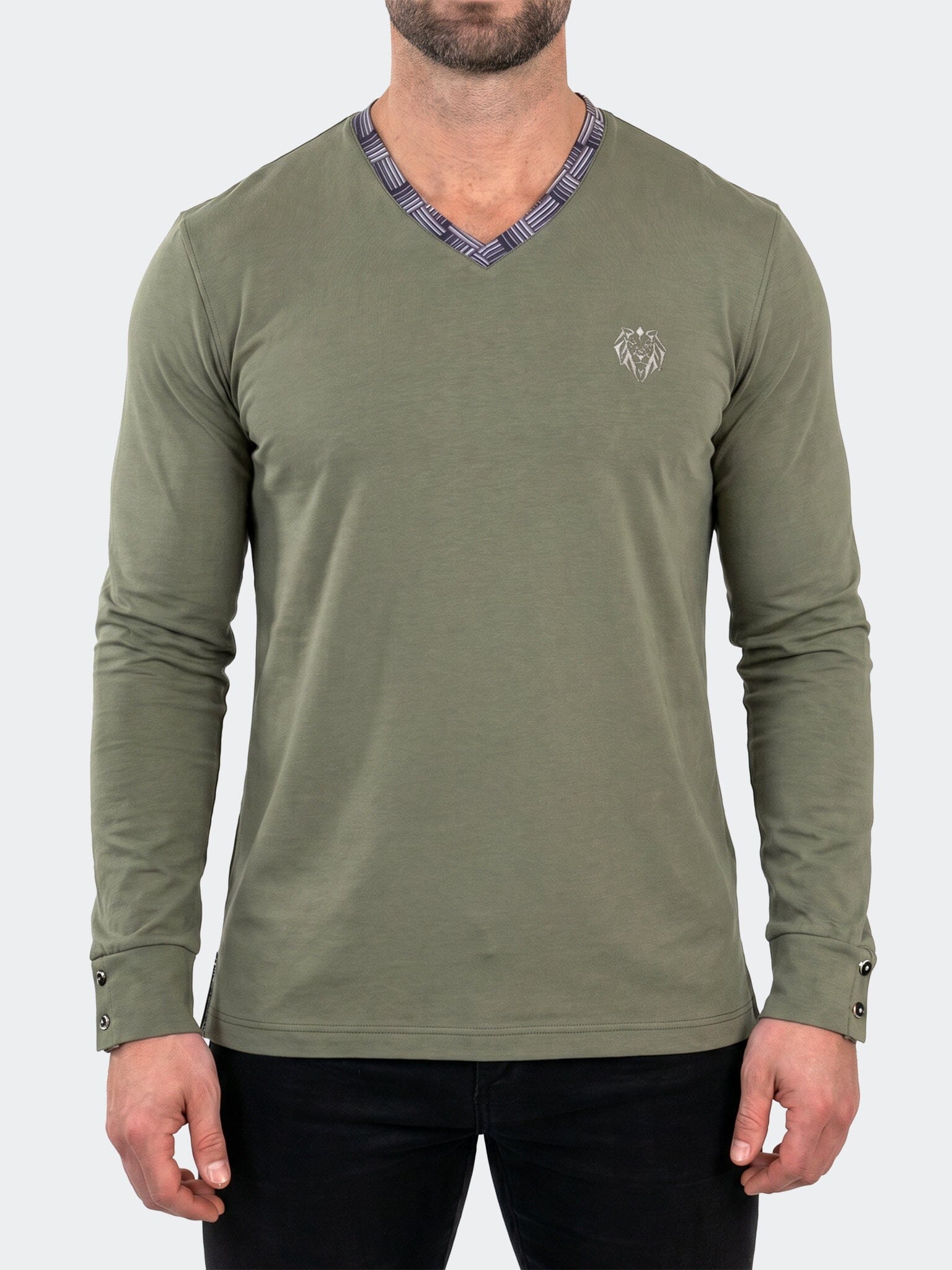 Edison V-Neck LS Long Sleeve Unknown004 Green