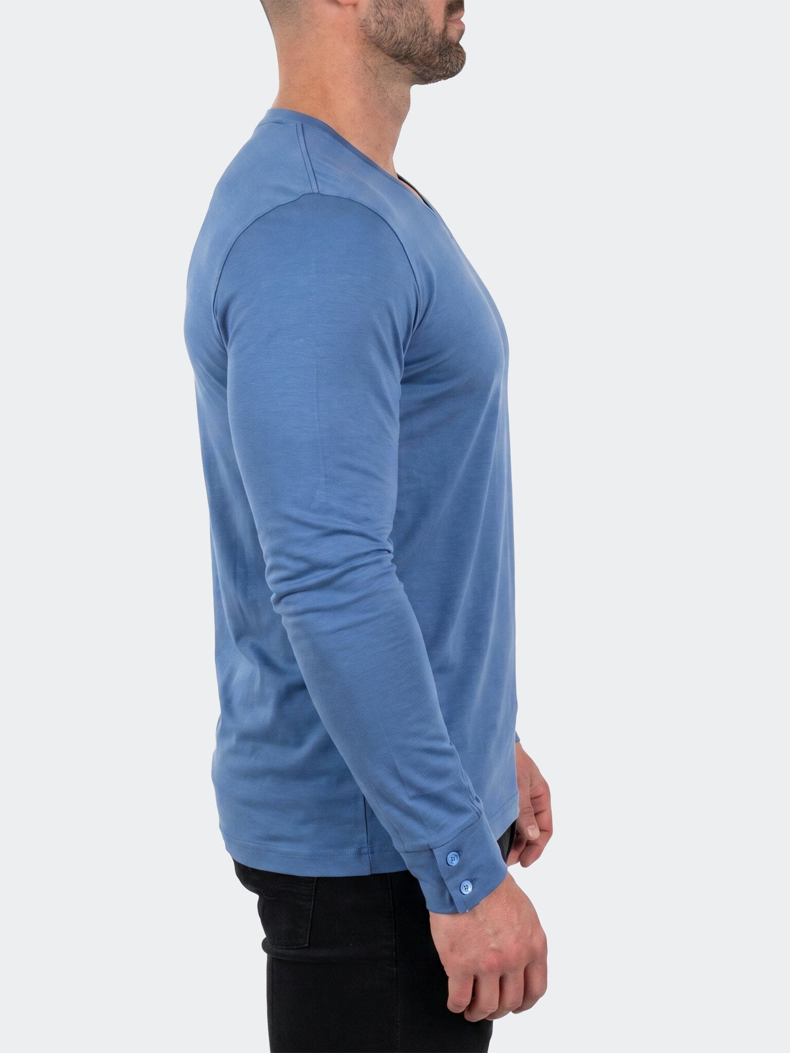 V-Neck SS Short Sleeve Unknown 0011 Blue