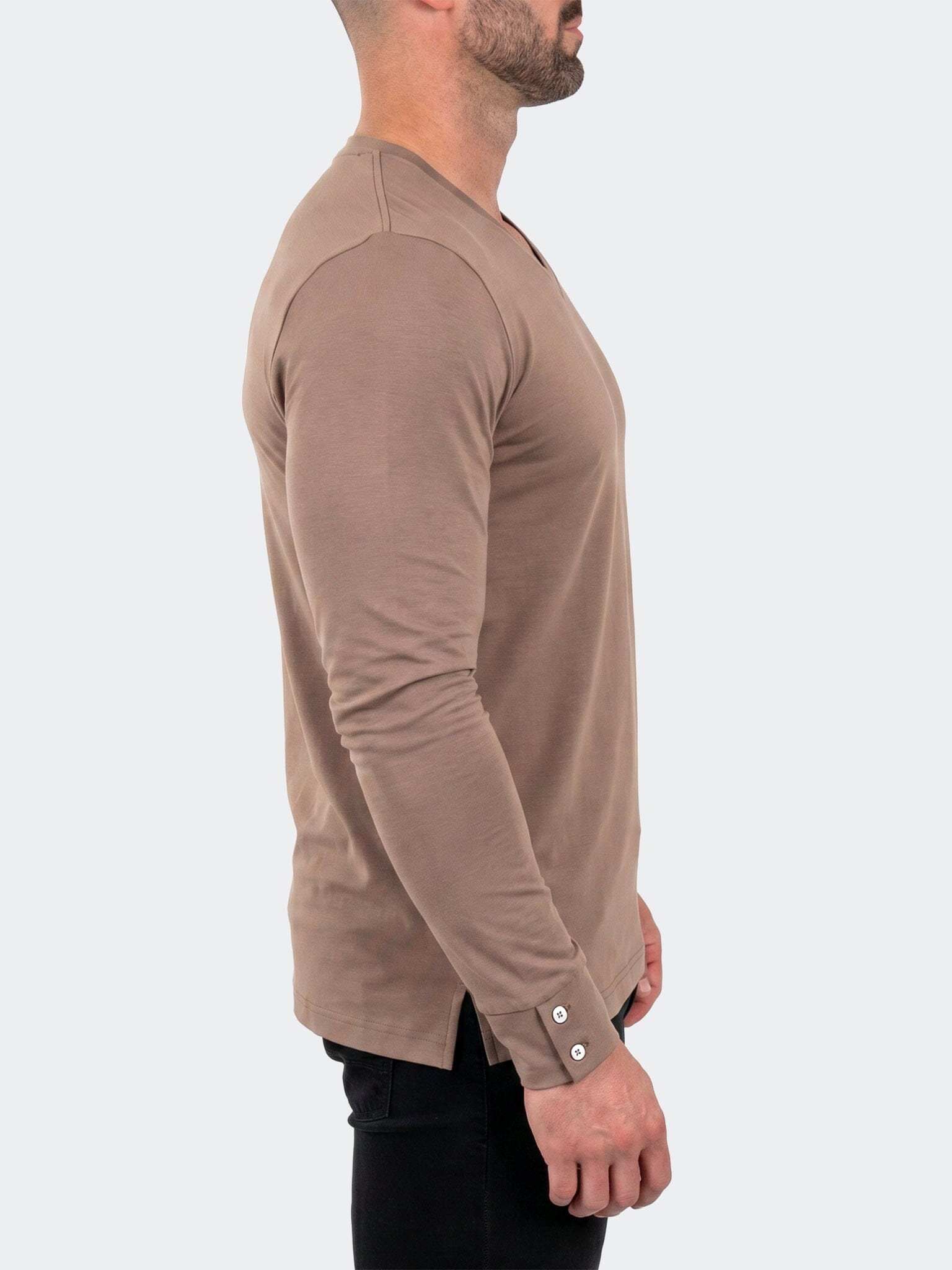 V-Neck SS Short Sleeve Unknown 0012 Brown