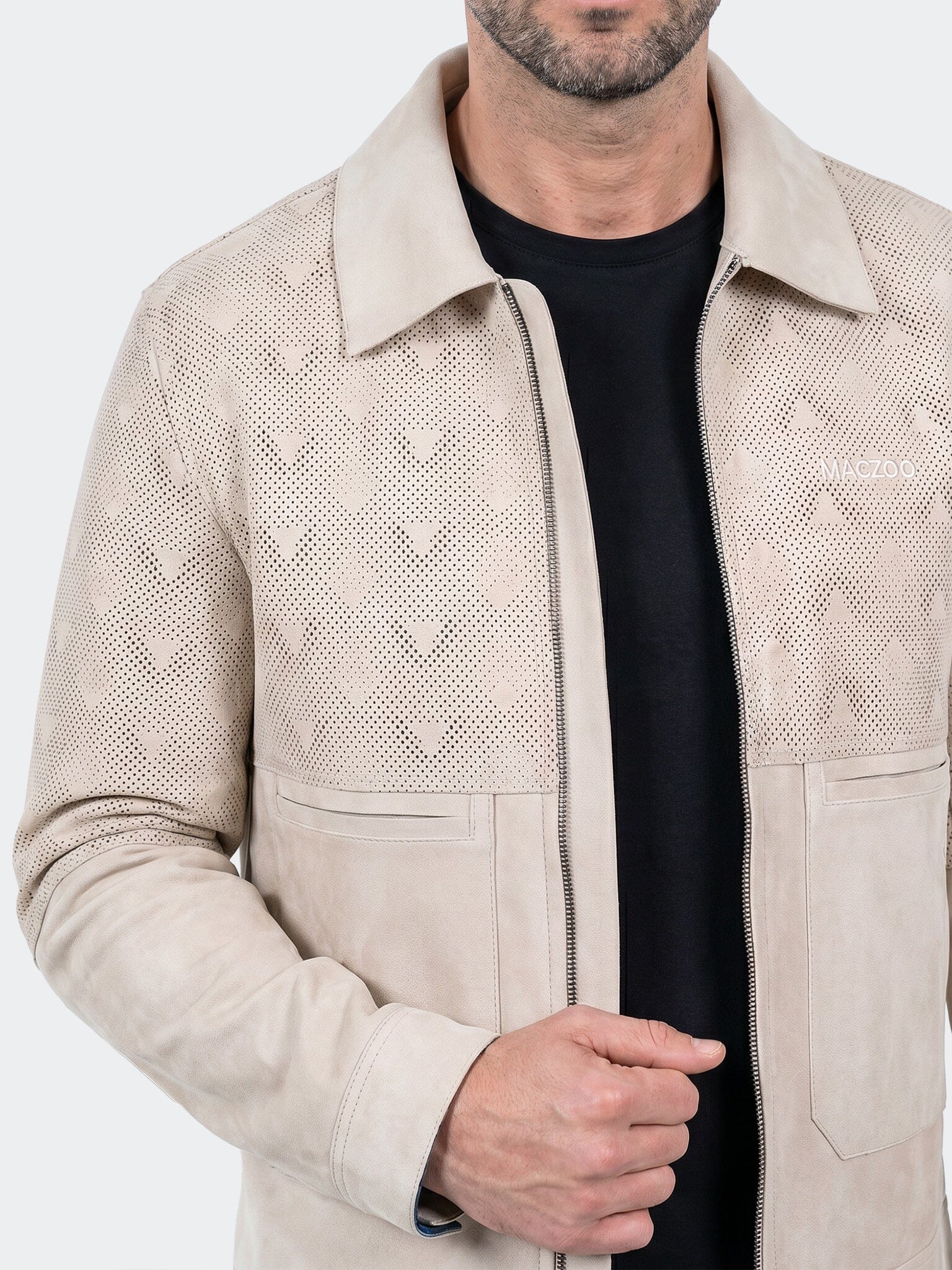 Jacket Leather Unknown 0019 Beige