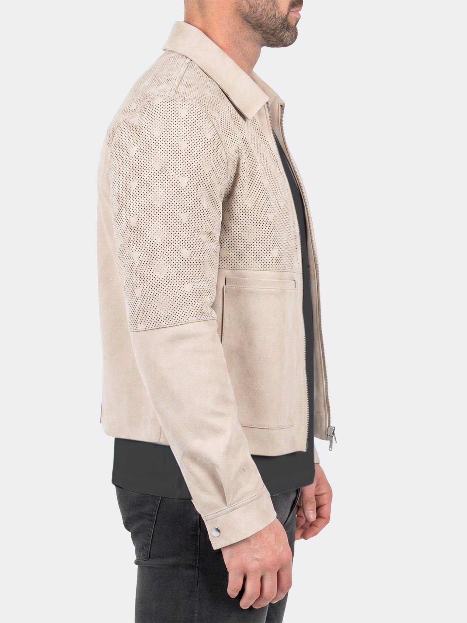 Jacket Leather Unknown 0019 Beige
