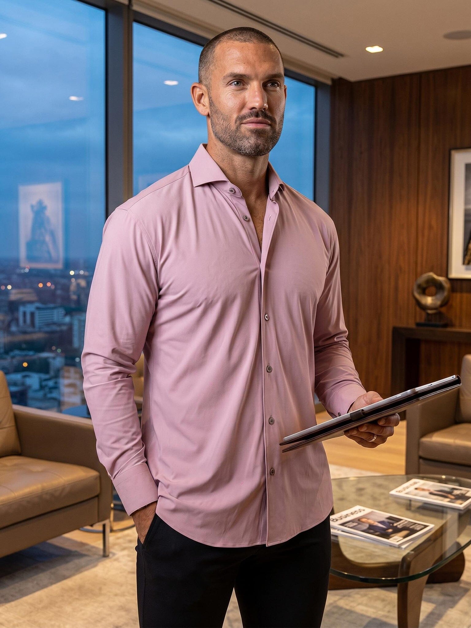 Eins Marthyr Dusty Pink Shirt