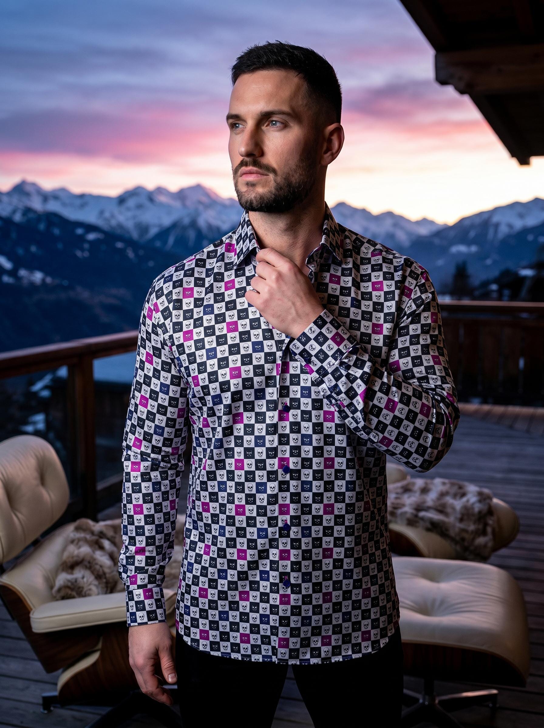 Fibonacci Skull Square Shirt