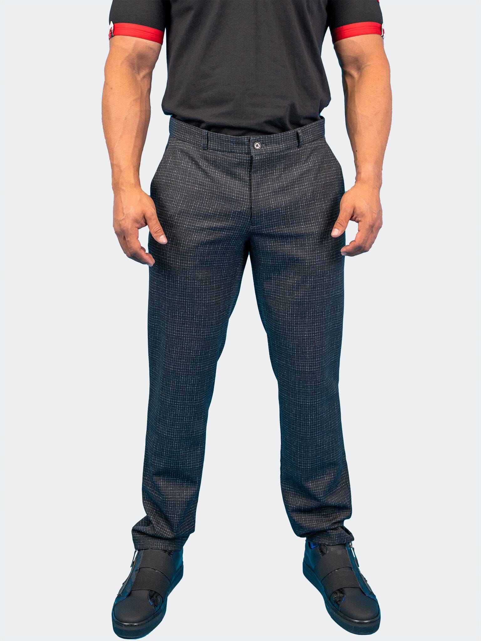 Stretch Squared Black Pants