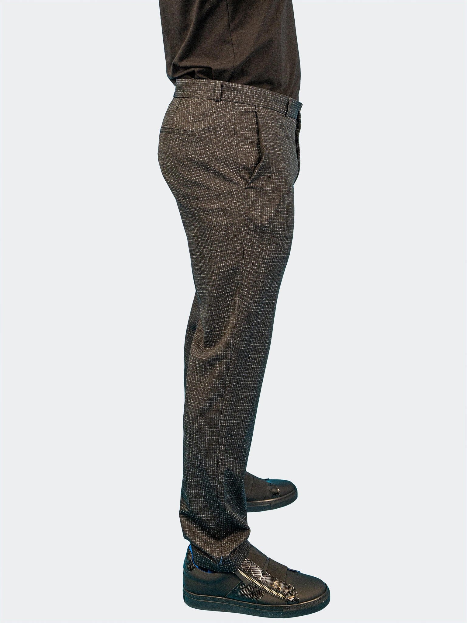 Stretch Squared Black Pants