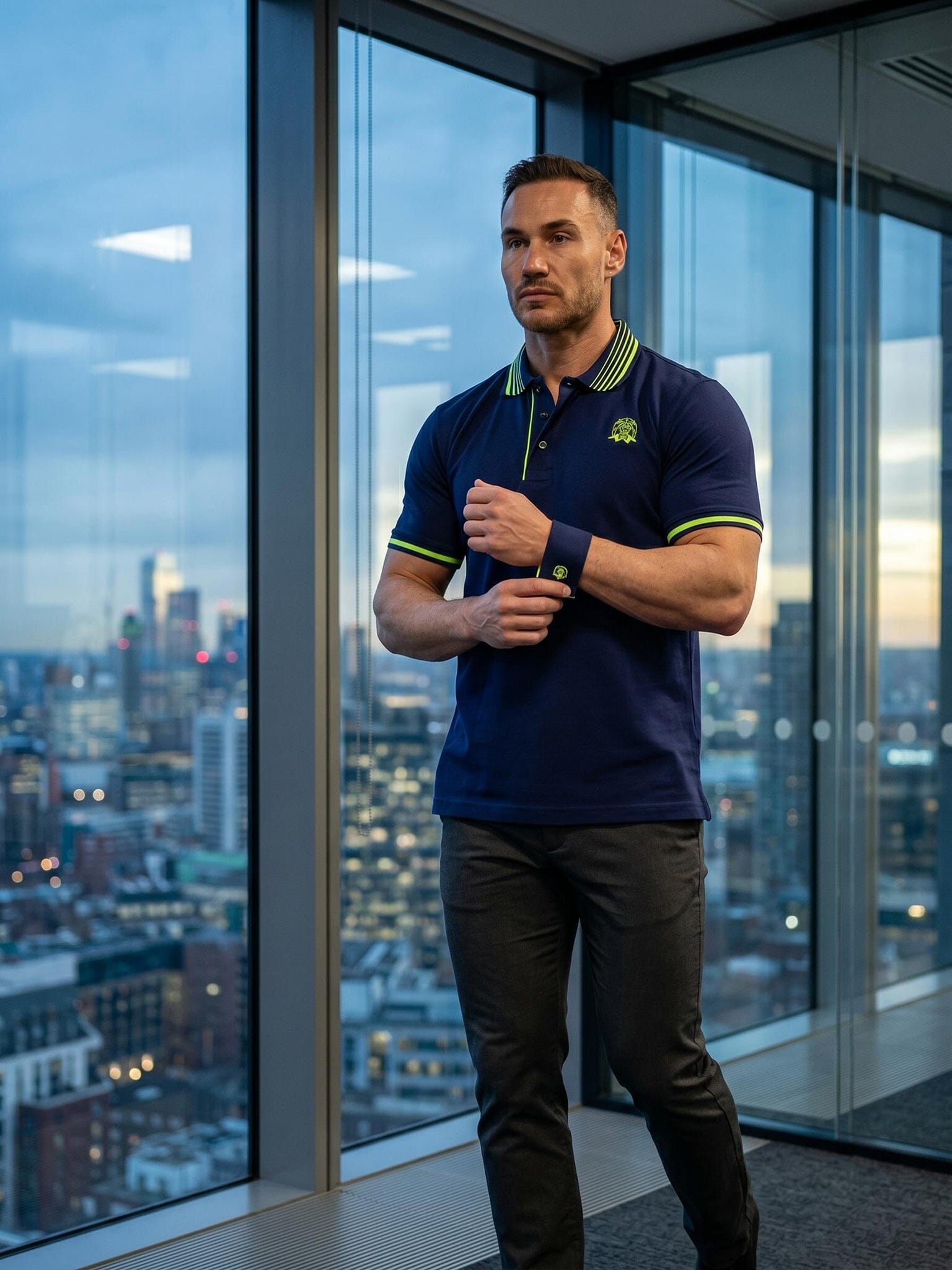 TipLogo Navy Blue Polo