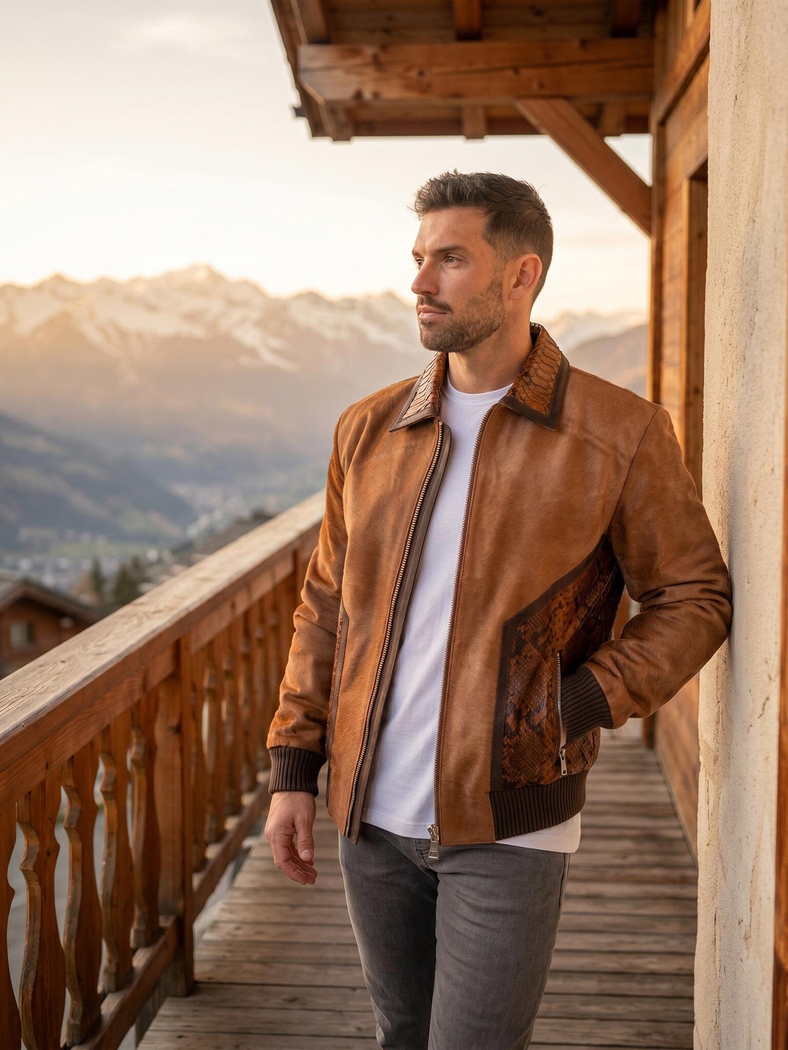 Ascension Tan Leather Jacket