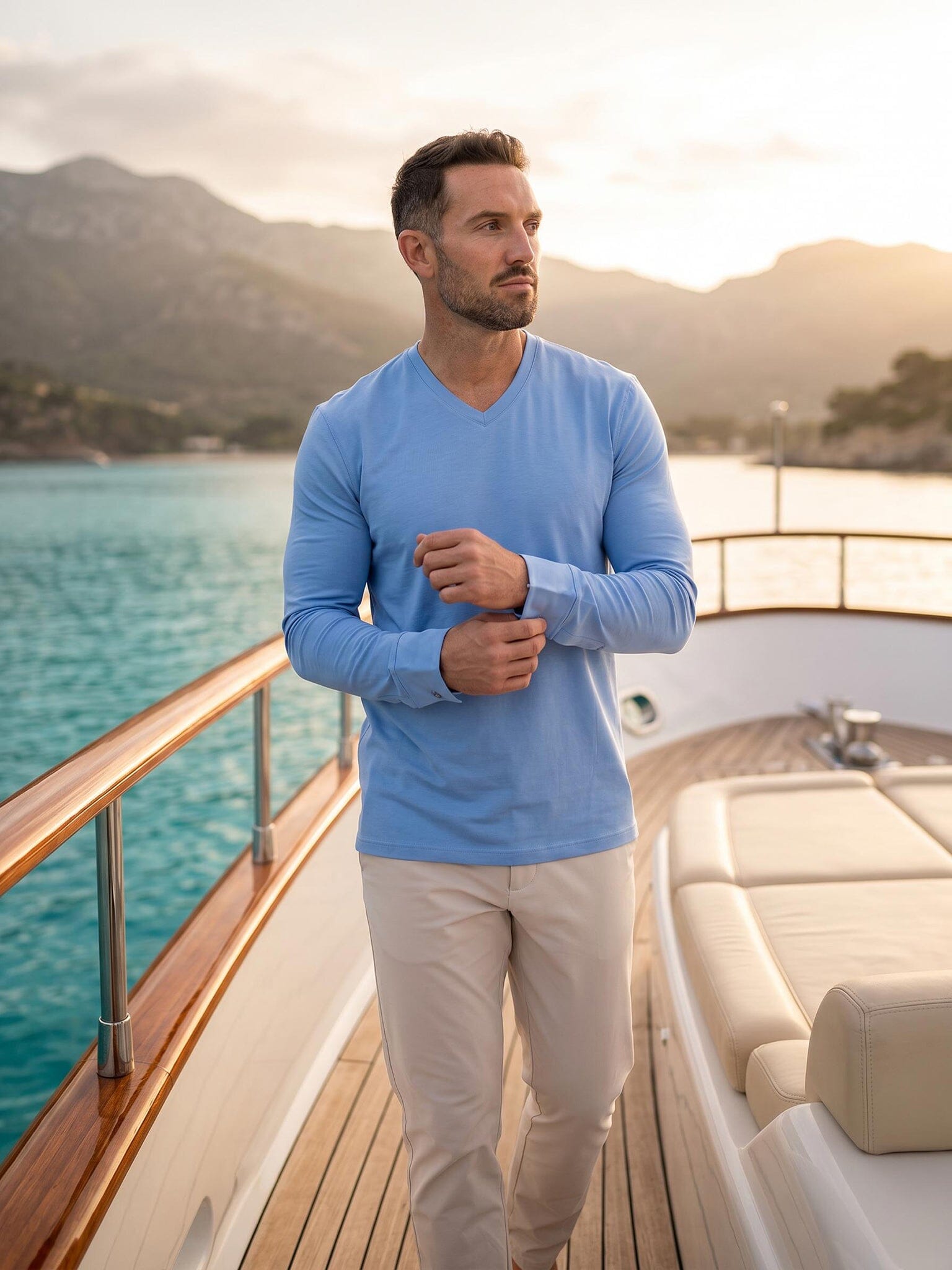 Edison Ascension Blue Long Sleeve Tee