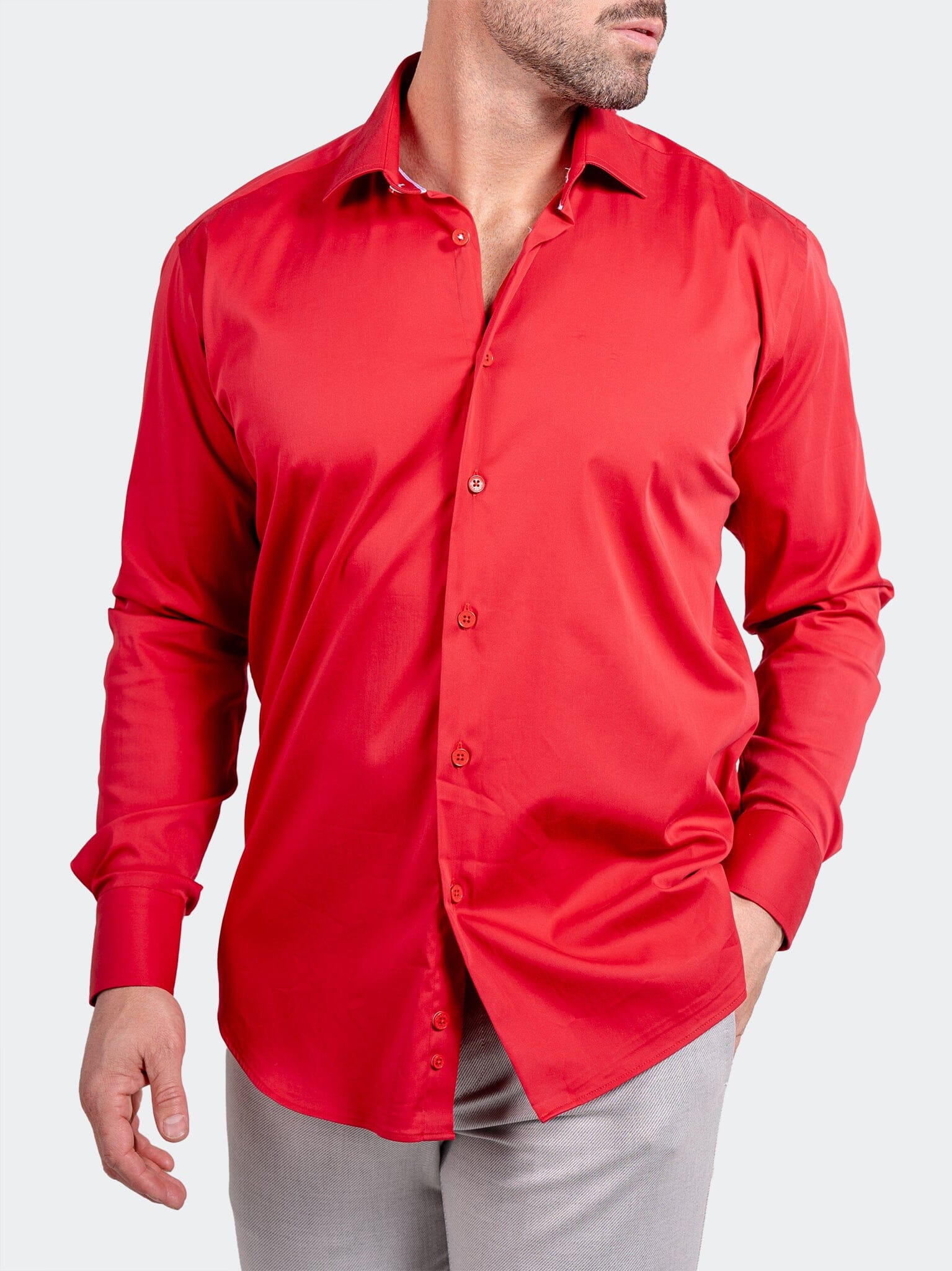 Black Label Stretch Red Shirt