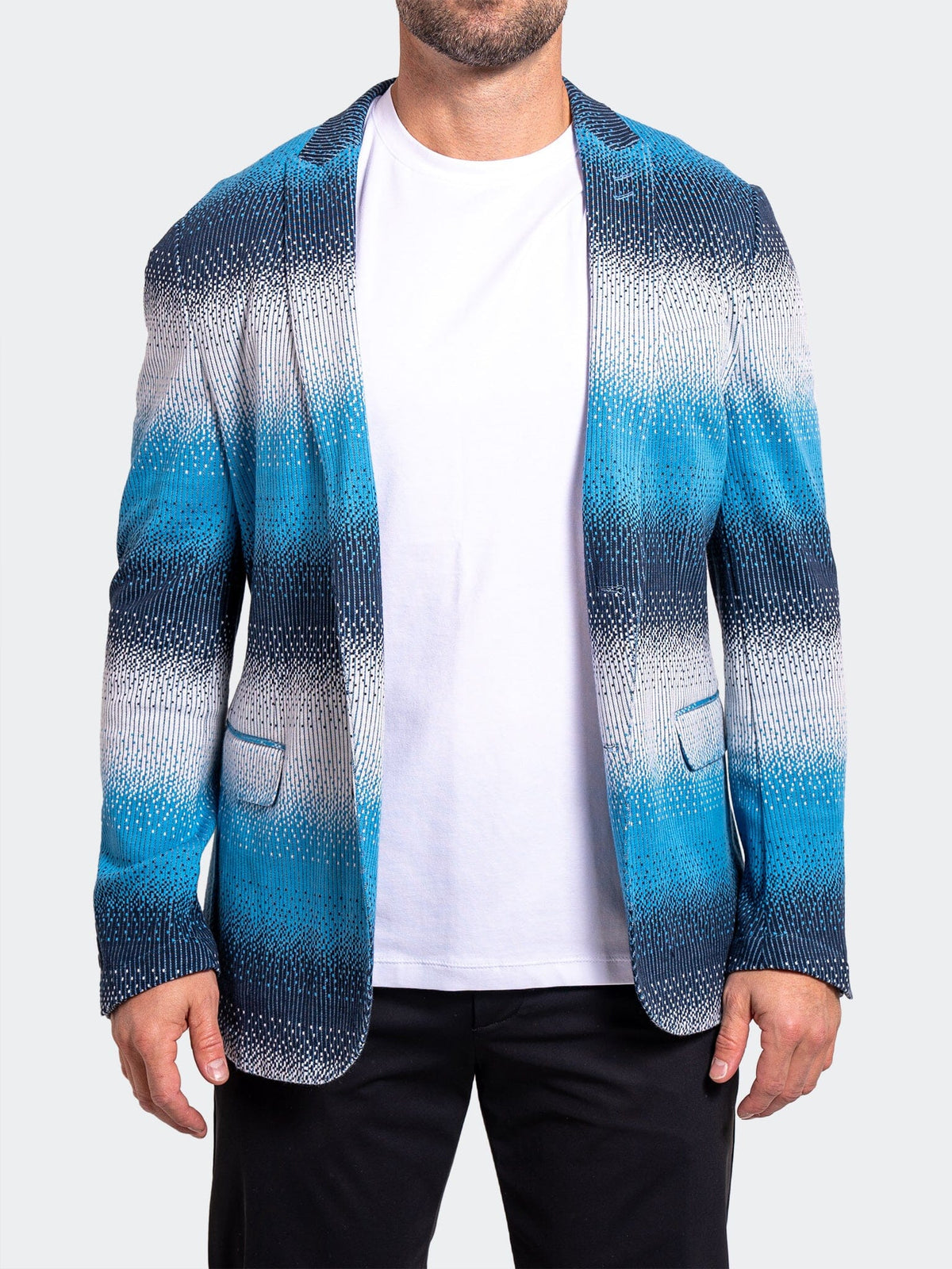 Ascension Blue Print Blazer – Maceoo