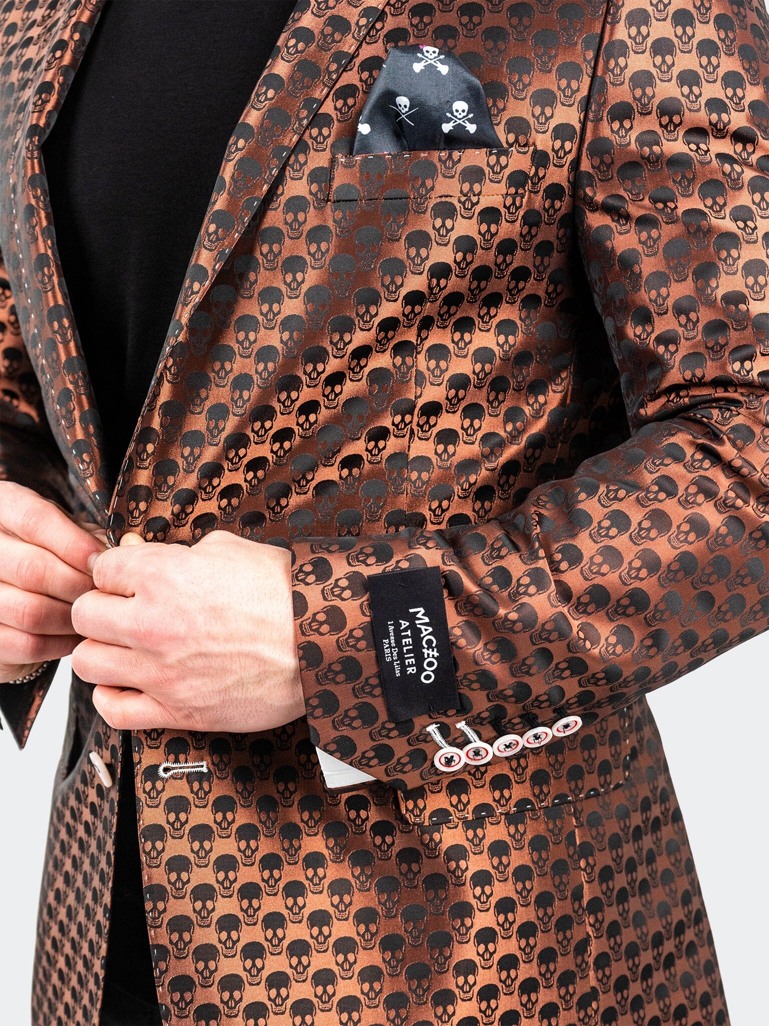 SkullRepeat Orange Blazer