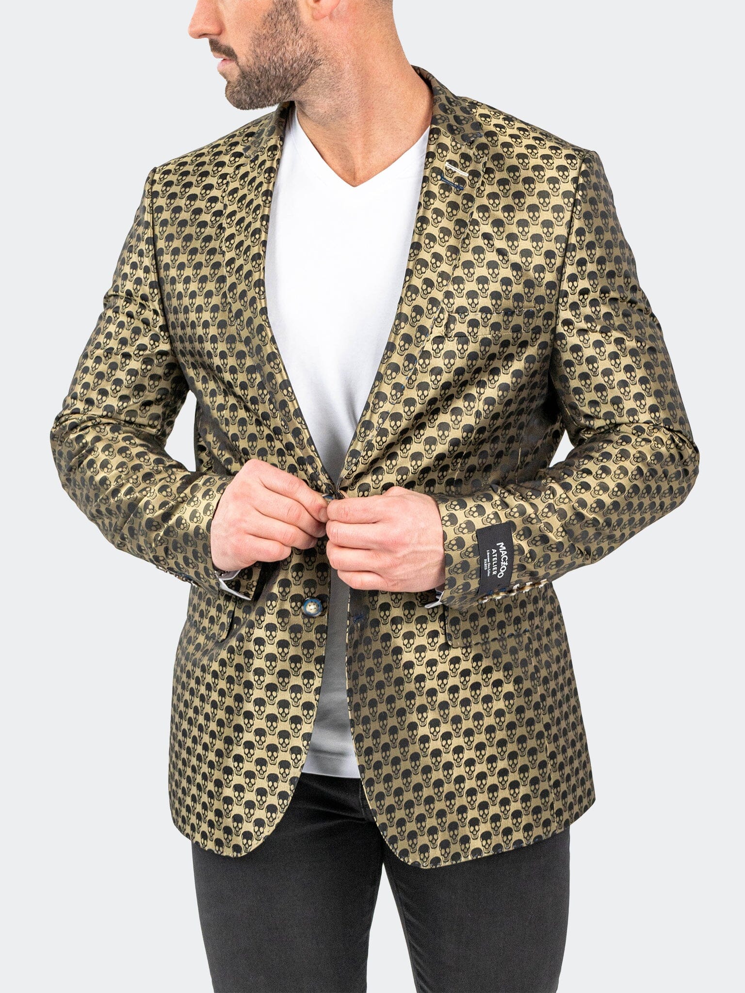 SkullRepeat Green Blazer