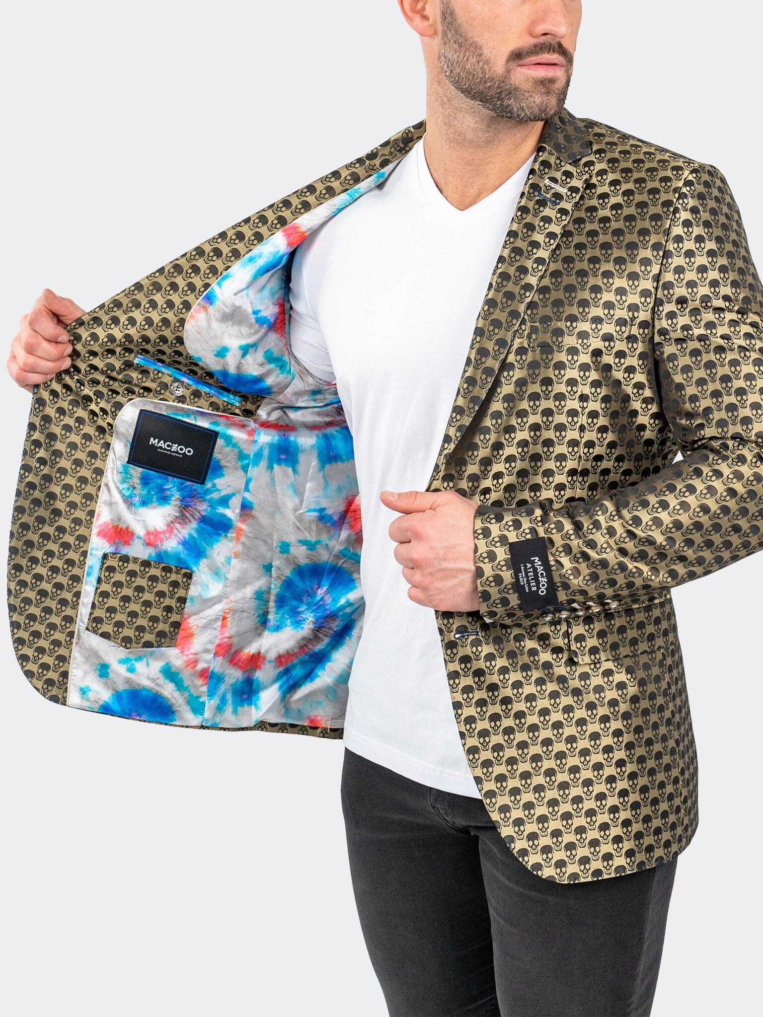 SkullRepeat Green Blazer
