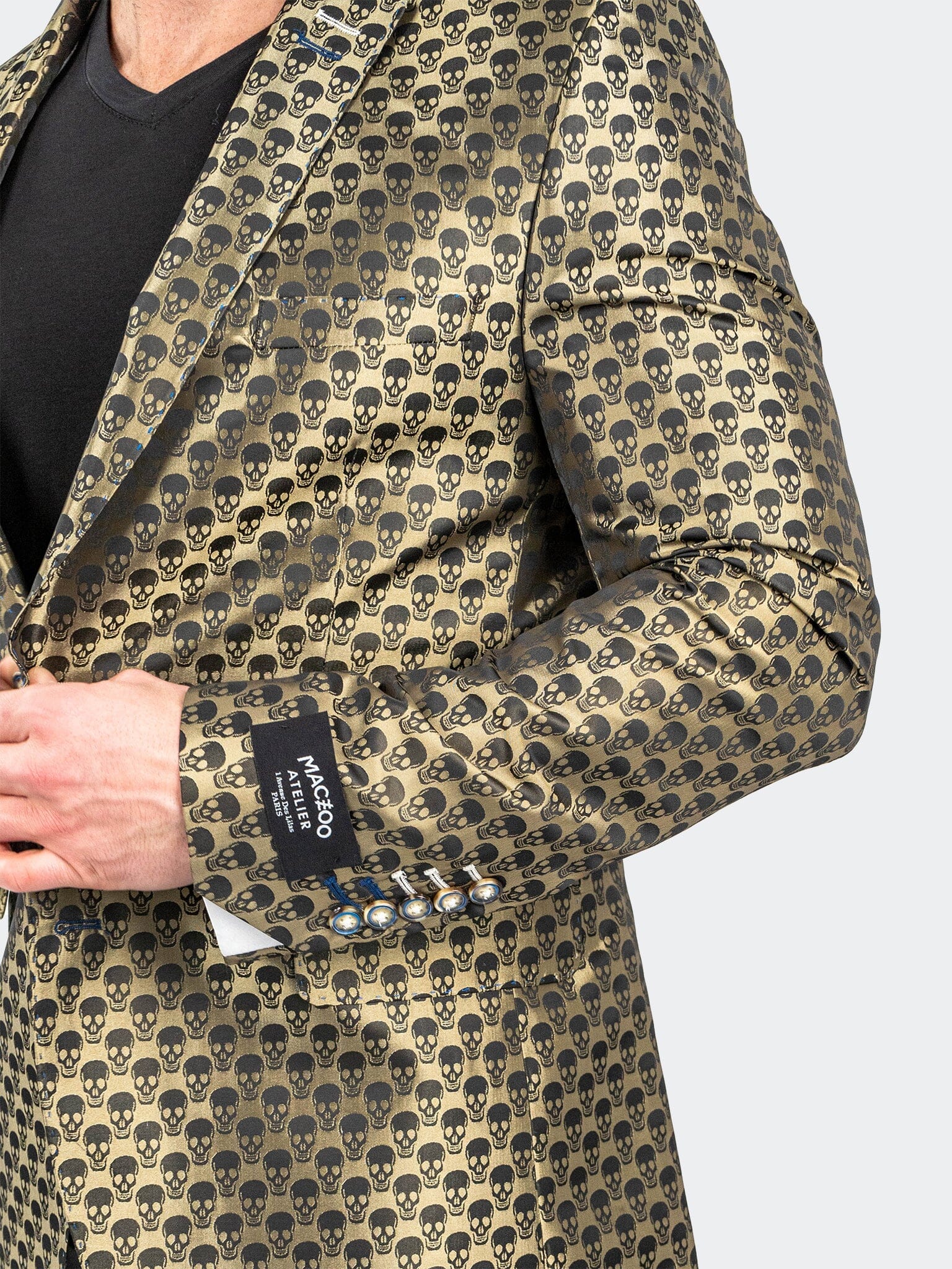 SkullRepeat Green Blazer