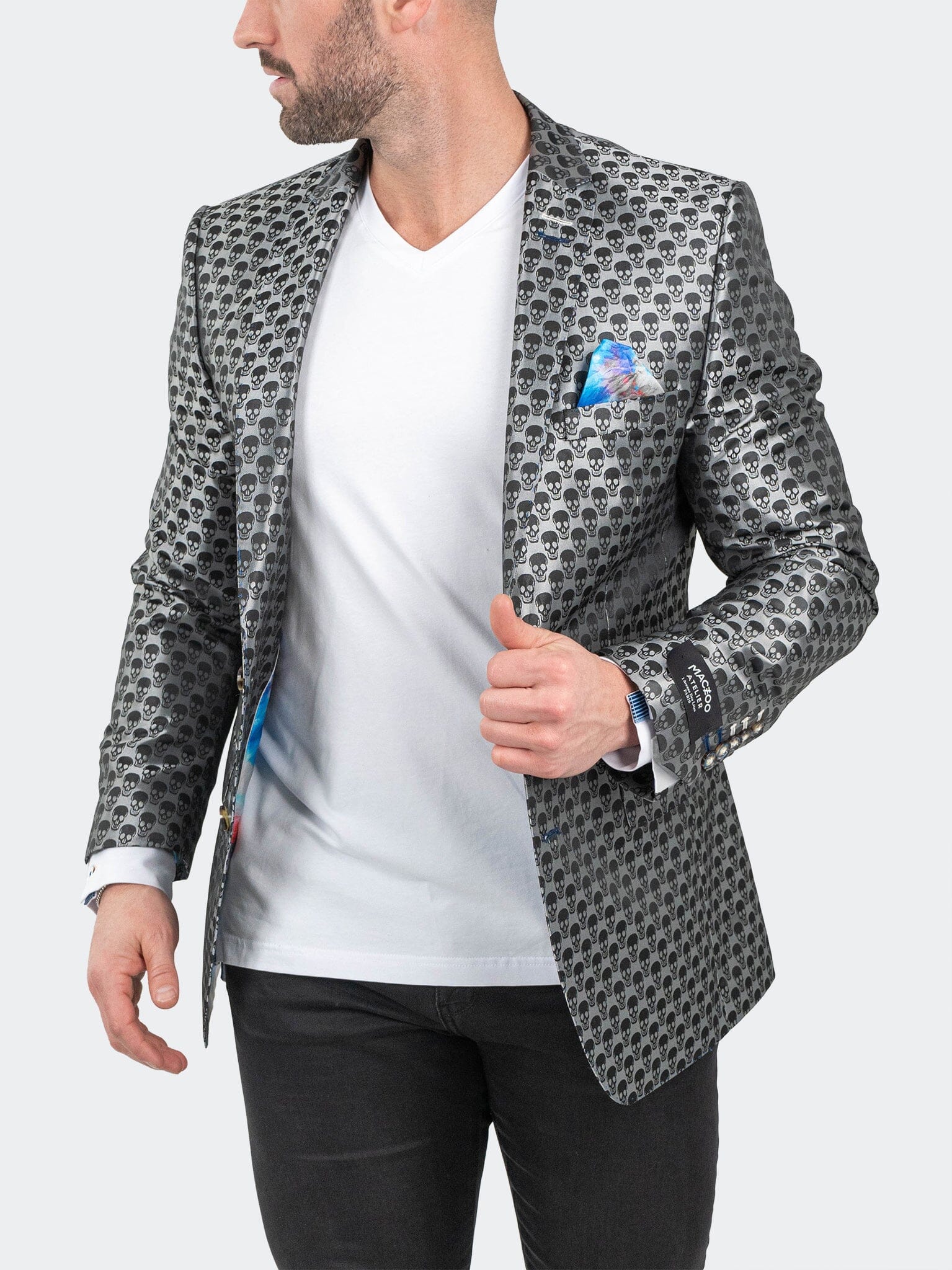 SkullRepeat Grey Blazer