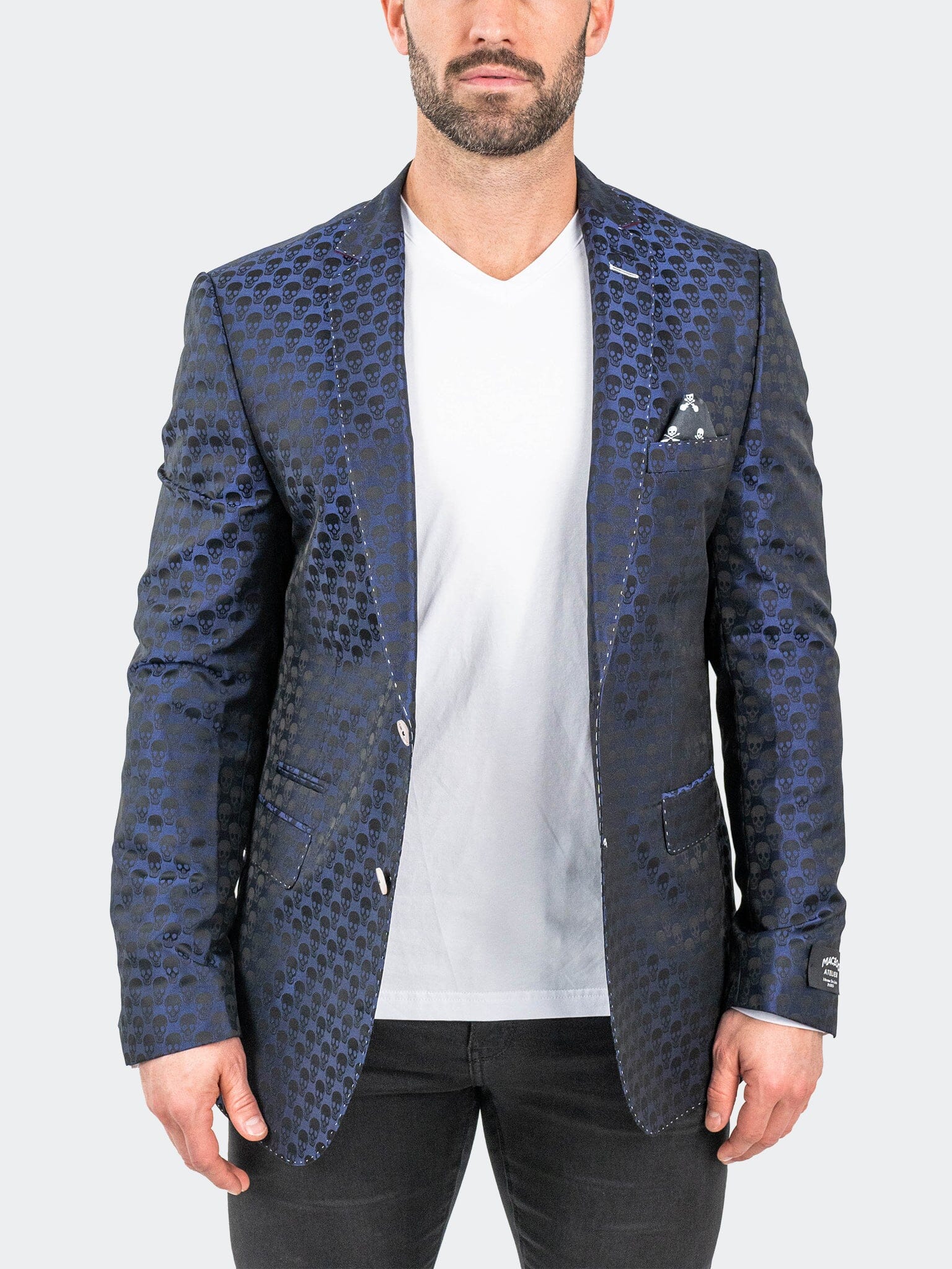 Socrate Skull Blue Blazer
