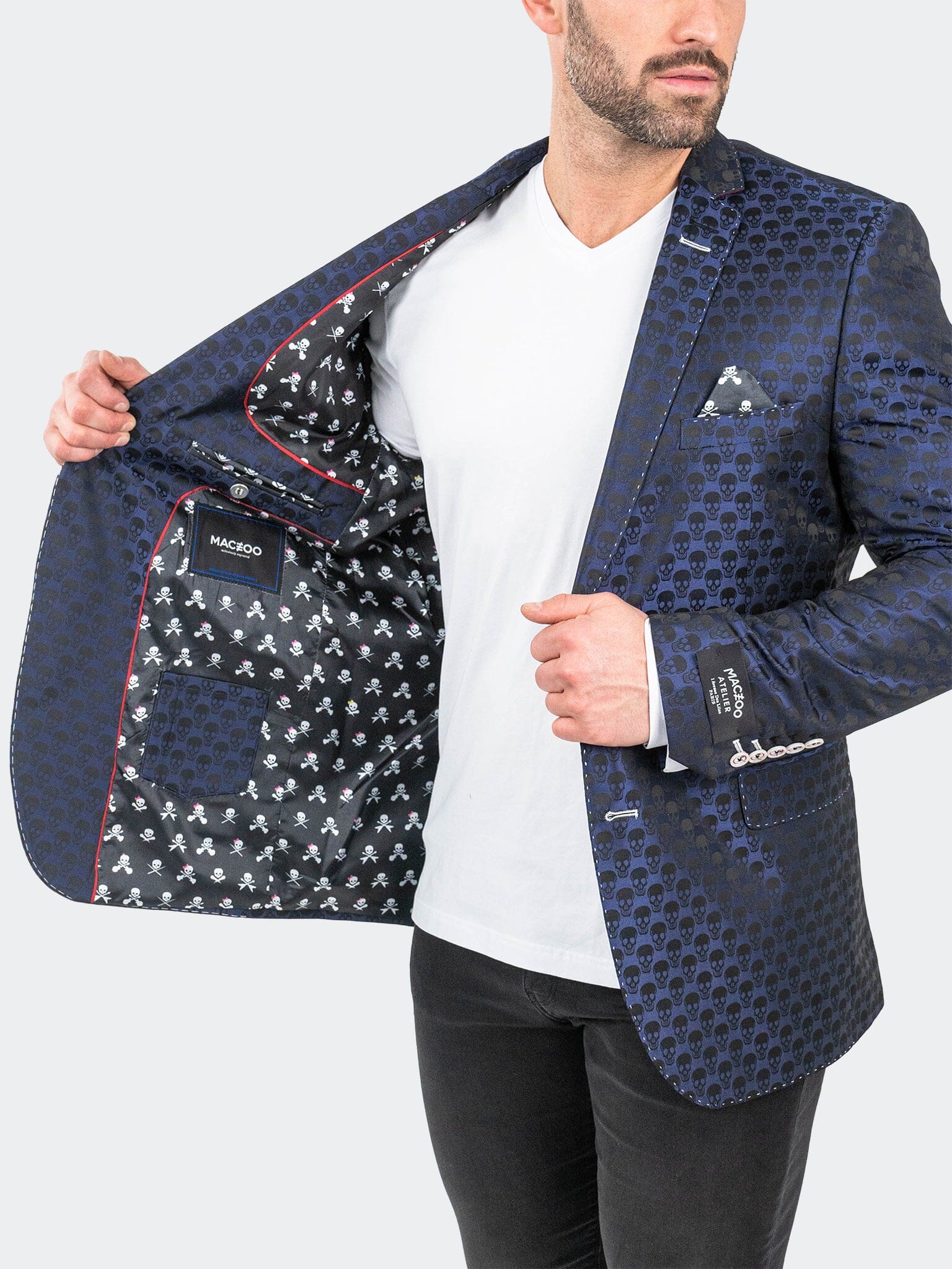 Socrate Skull Blue Blazer