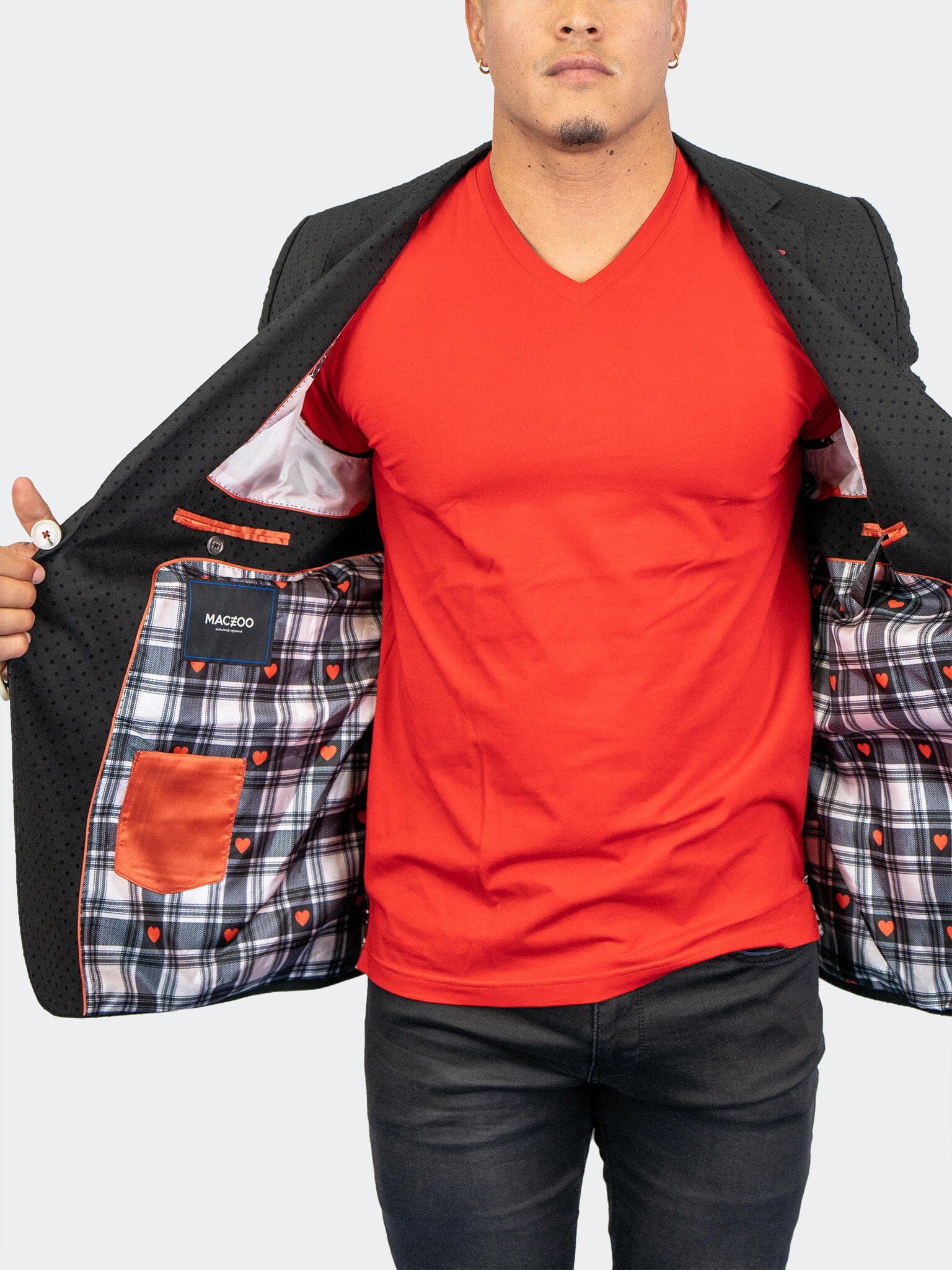 Socrates DotFlok Black Blazer