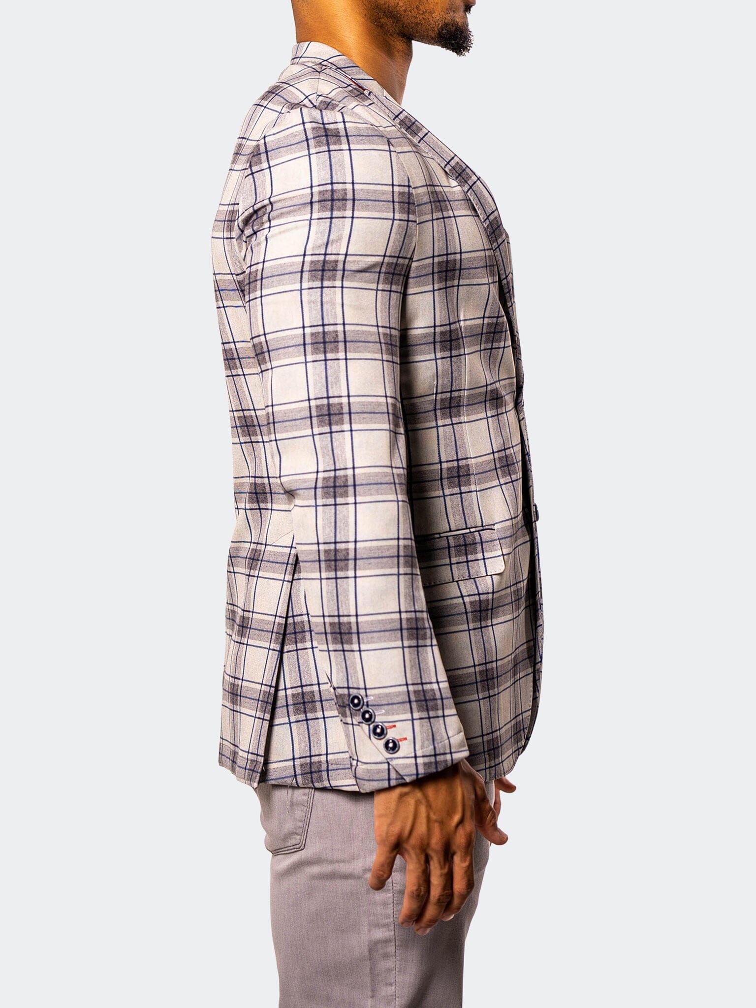 Descartes Plaid Stretch Blazer