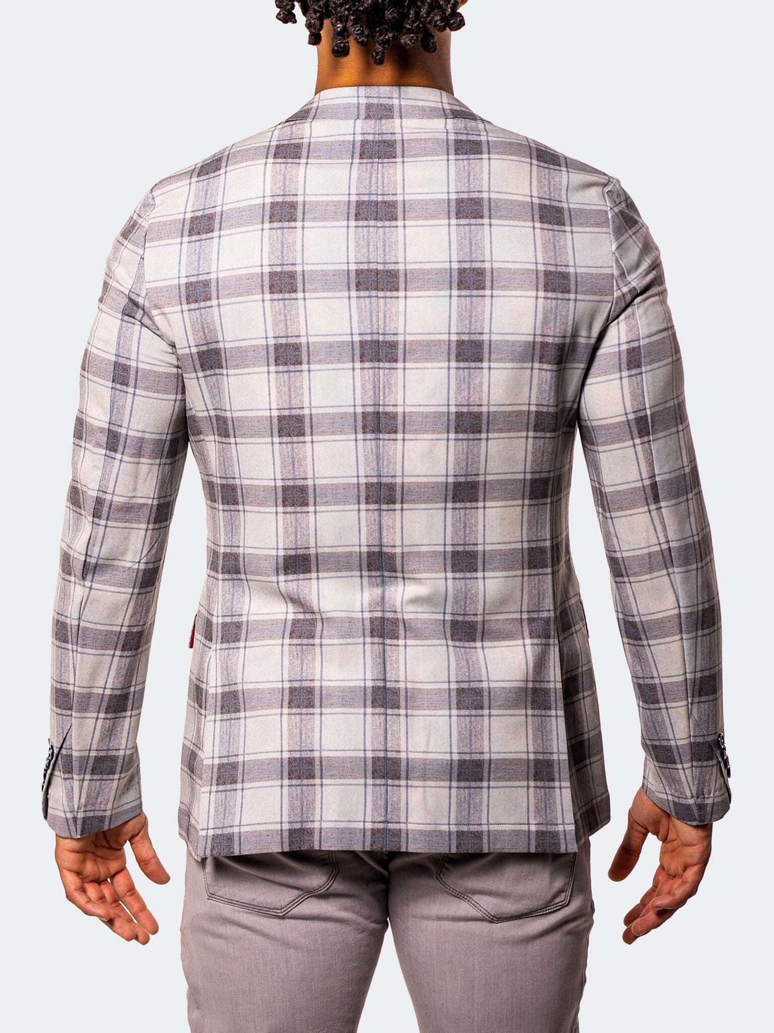 Descartes Plaid Stretch Blazer