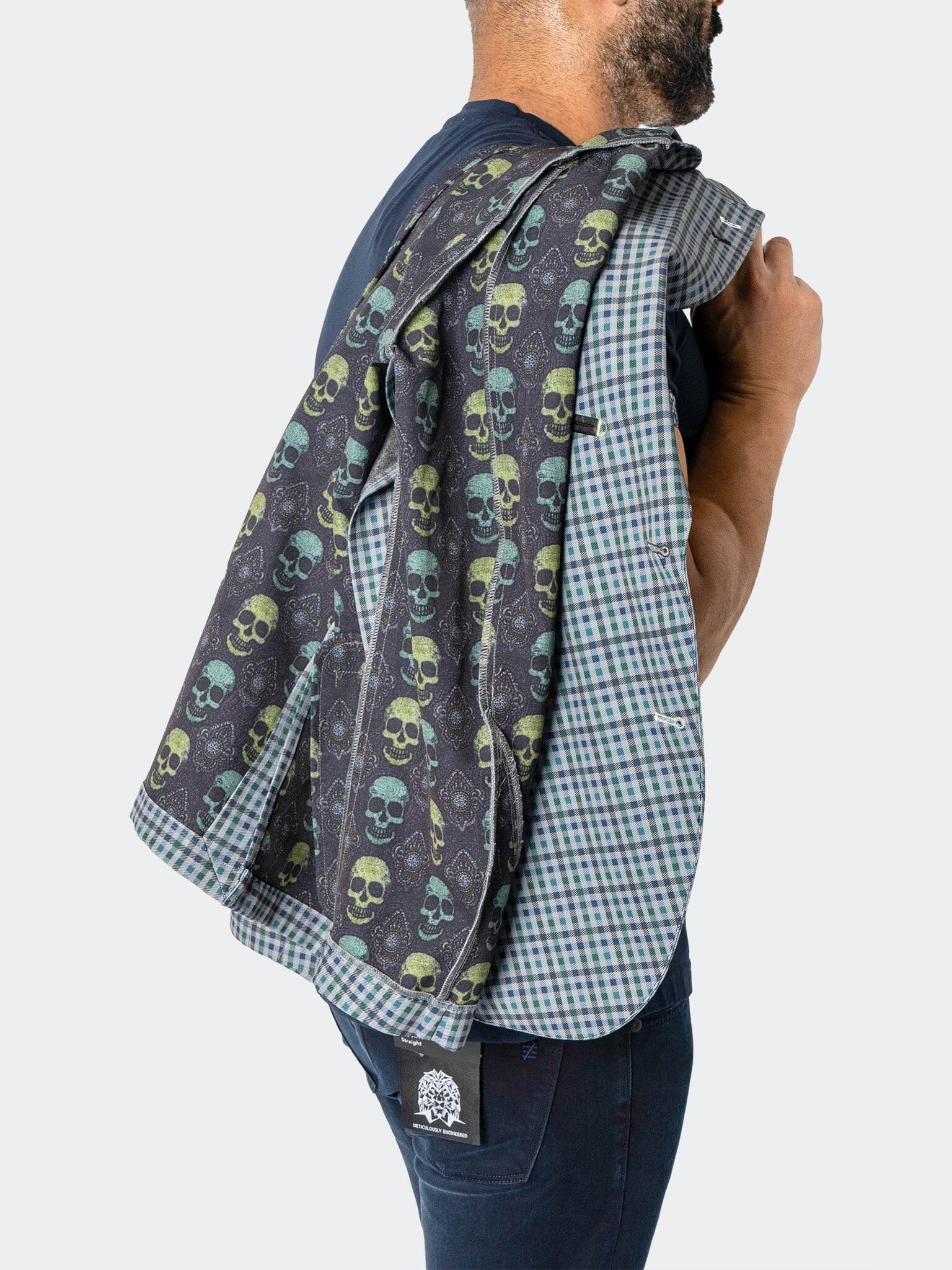Descartes Gingham Green Blazer
