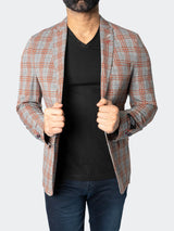 Blazer Unconstructed Descartes Spanish Orange View-3