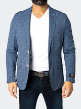 Blazer Unconstructed Descartes Static Blue View-5