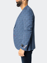 Blazer Unconstructed Descartes Static Blue View-7