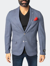 Blazer Unconstructed Descartes Thatch Blue View-1