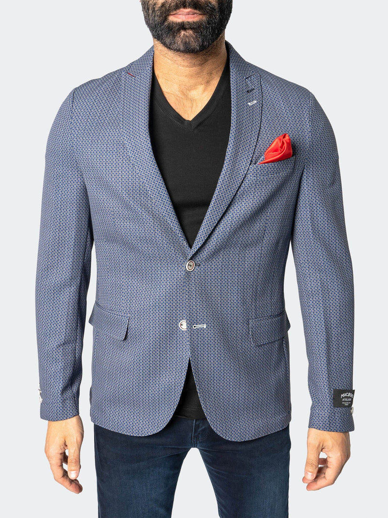 Blazer Unconstructed Descartes Thatch Blue