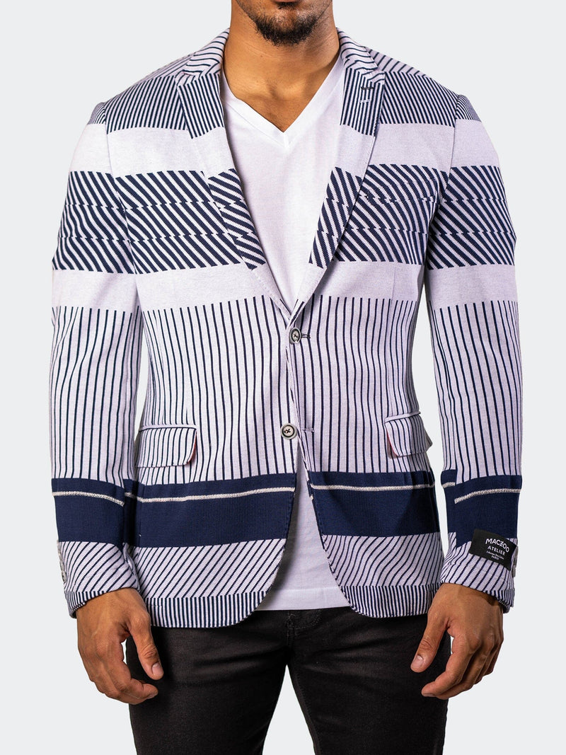 Blazer UnconstructedKnitted Blue