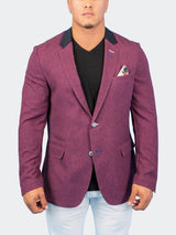 Blazer Unconstructed Shadow Pink View-1