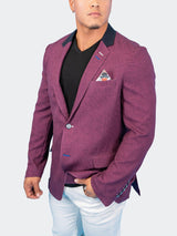 Blazer Unconstructed Shadow Pink View-3