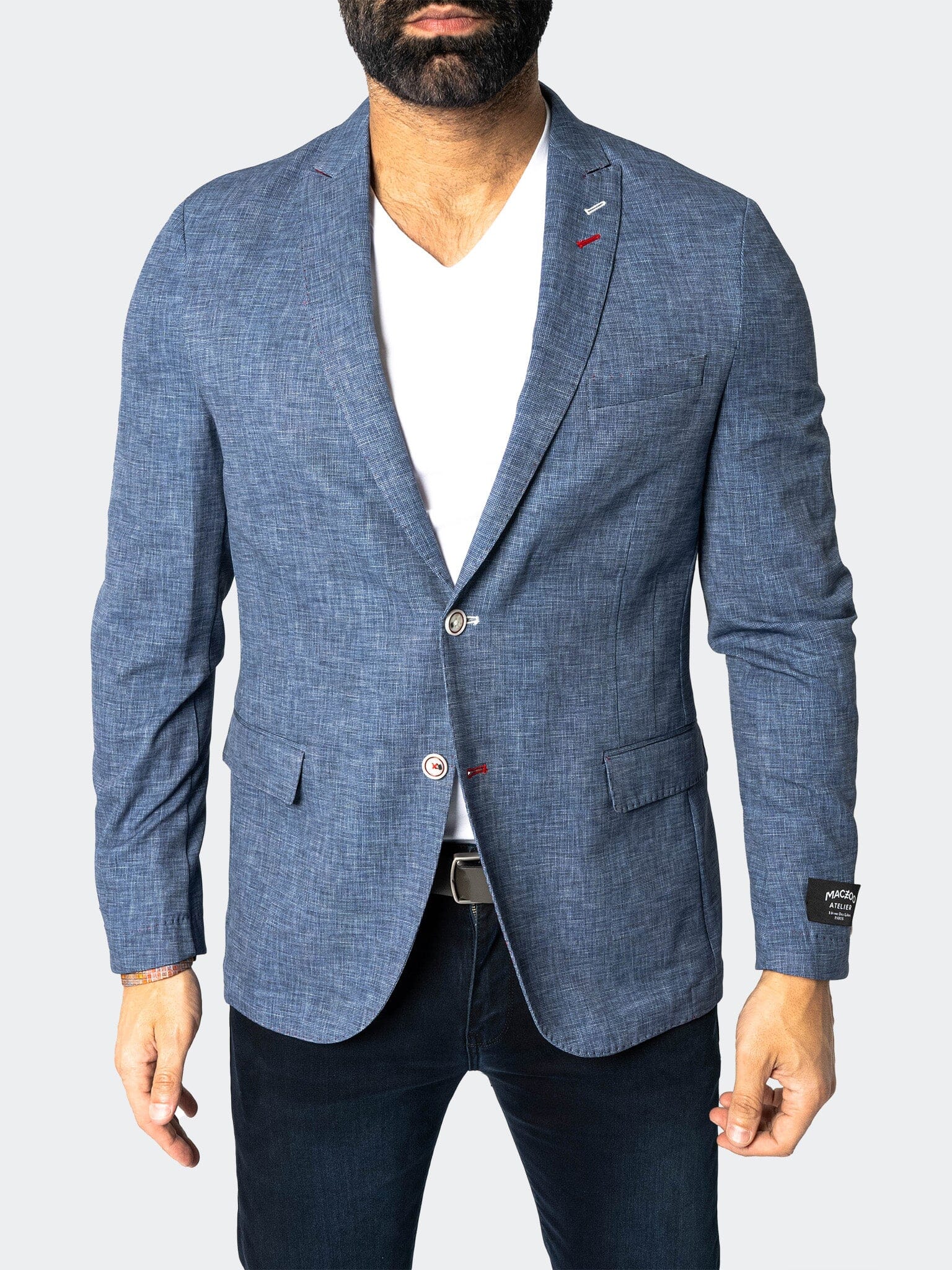 Unconstructed Slate Blue Blazer