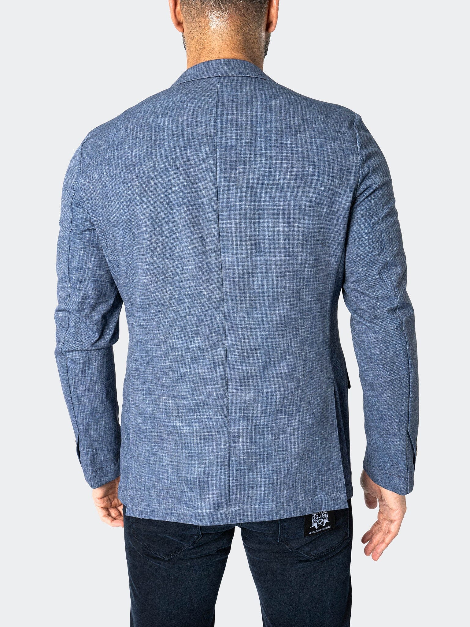 Unconstructed Slate Blue Blazer