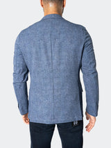 Blazer Unconstructed Slate Blue View-6