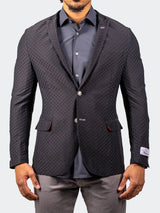 Blazer Unconstructed Stretch BLK View-1