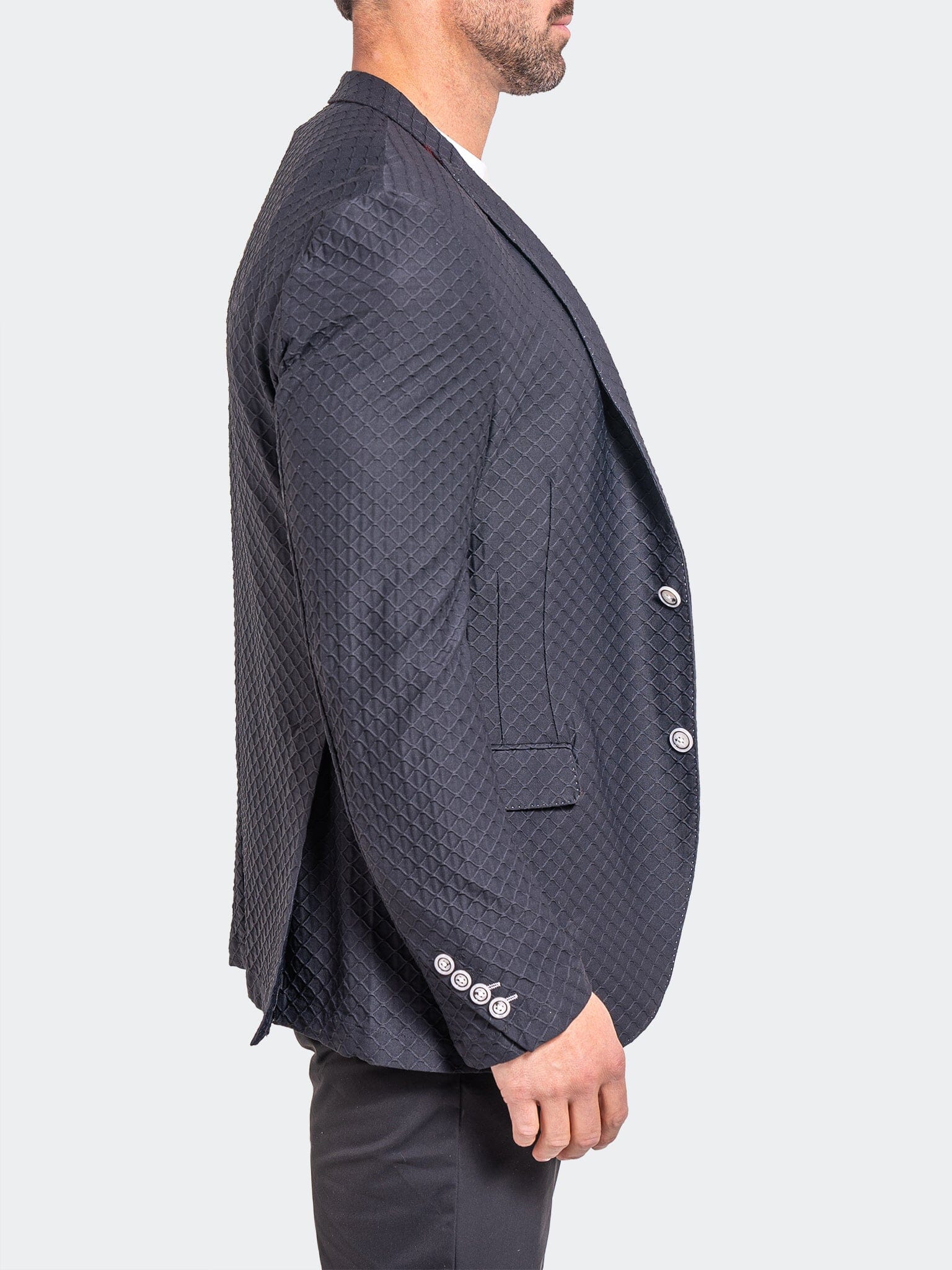 Unconstructed Stretch Black Blazer