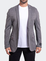 Blazer Unconstructed Stretch Grey View-1