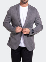 Blazer Unconstructed Stretch Grey View-2