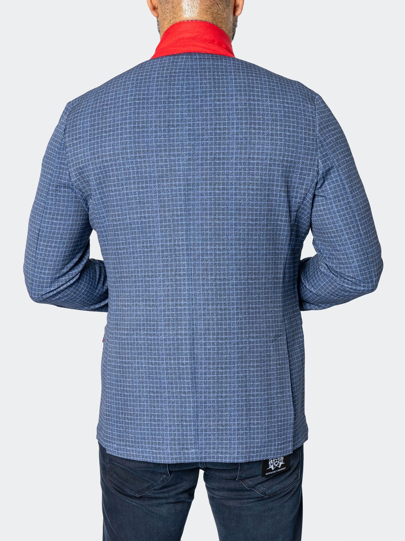 Unconstructed Vortex Blue Blazer