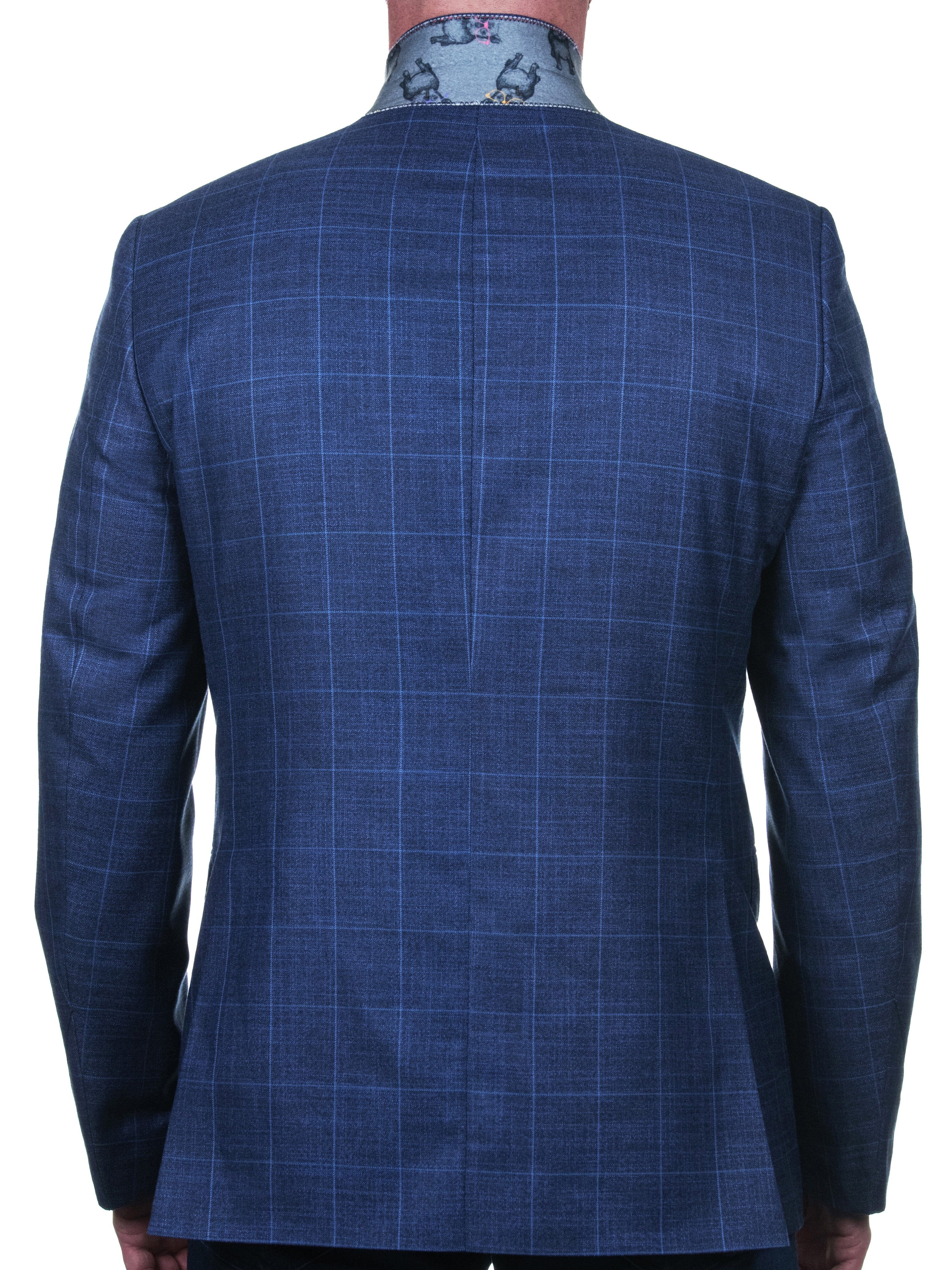 Blazer Bethoven PlaidBlue Blue