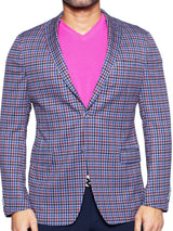 Blazer Unconstructed Check Blue View-1
