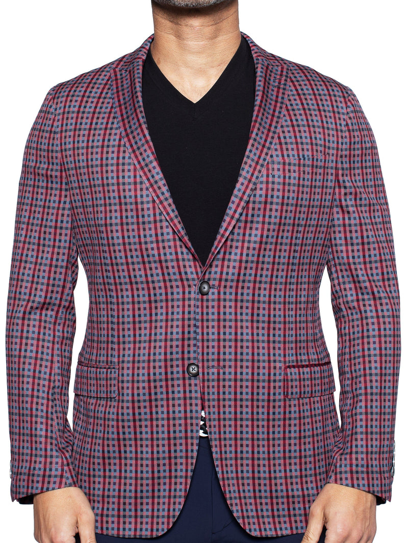 Blazer Unconstructed Check Red