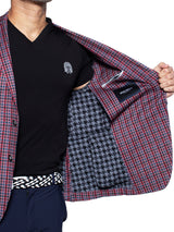 Blazer Unconstructed Check Red View-3