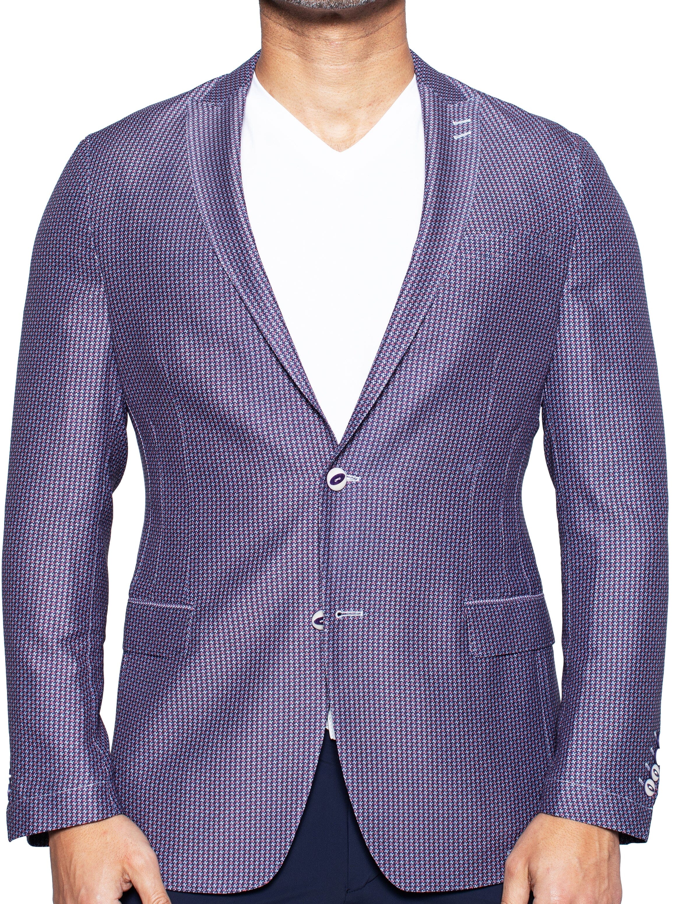 Blazer Unconstructed Flower Red