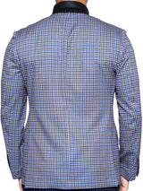 Blazer Unconstructed Houndstooth Blue View-4